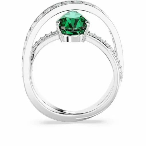 bague femme Swarovski Hyperbola 566536 - Vert Argent