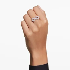 Bague femme Swarovski Hyperbola Mini - 567969 blanc,argent