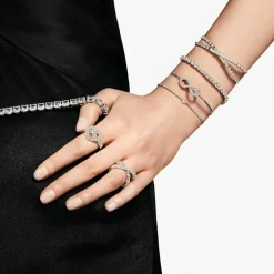 bague femme Swarovski Hyperbola - 5677631 blanc,argent