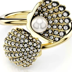 Bague femme Swarovski Idyllia F Shell Double - 568395 doré