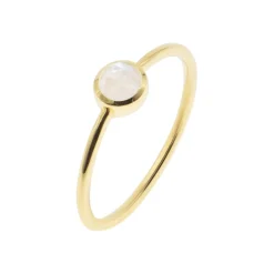 Bague Gemia En Pierre De Lune Plaqué Or
