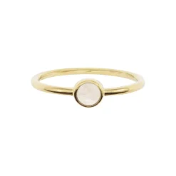 Bague Gemia En Pierre De Lune Plaqué Or
