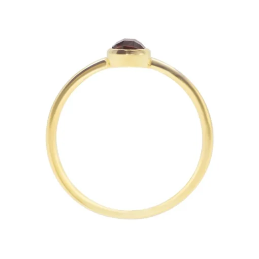 Bague Gemia En Pierre Grenat Plaqué Or