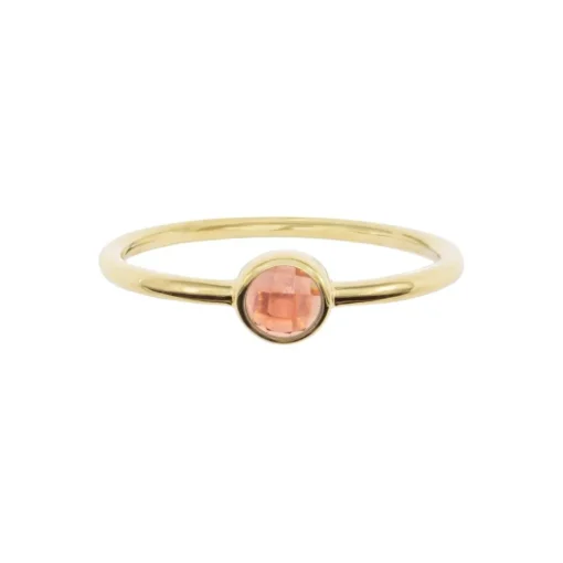 Bague Gemia En Pierre Grenat Plaqué Or