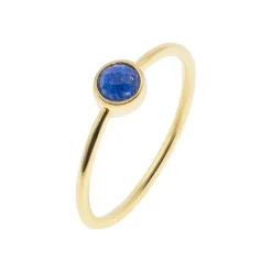Bague Gemia En Pierre Lapis-Lazuli Plaqué Or