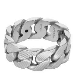 Bague homme Fossil Bijoux - JF04700040 - Acier Argent