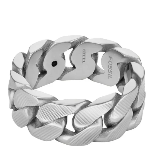 Bague homme Fossil Bijoux - JF04700040 - Acier Argent