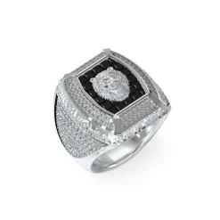 Bague Homme Guess Bijoux Lion King JUMR05002JWST Acier Acier