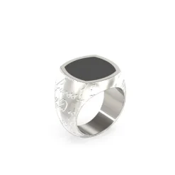 Bague homme Guess Bijoux Inscription - JUMR04402JWST Acier Argent