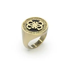 Bague Homme Guess Bijoux - JUMR02115YGBK 4G ICON Acier doré