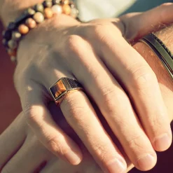 Bague Homme Rochet HA152 Rock - Doré