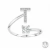 Bague Initale T Femme Athème B2804-T - Métal Argent