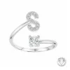 Bague Initiale S Femme Athème B2804-S - Métal Argent