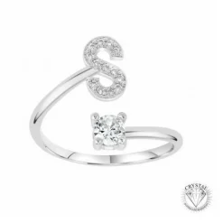 Bague Initiale S Femme Athème B2804-S - Métal Argent