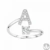 Bague Intiale A Femme Athème B2804-A - Métal Argent