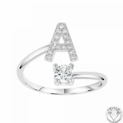 Bague Intiale A Femme Athème B2804-A - Métal Argent