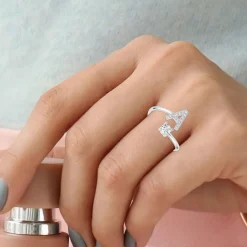 Bague Intiale A Femme Athème B2804-A - Métal Argent