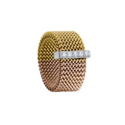 Bague Jourdan MIE-MIE TE002 - Bague En Argent Bicolore Oxyde de Zirconium Femme