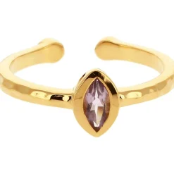 Bague Kira Doré & Améthyste