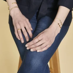 Bague Kira Doré & Améthyste
