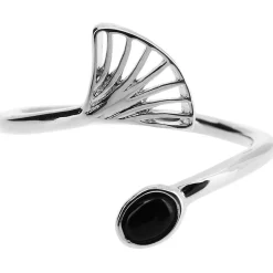Bague Kosma Arielle BRS22251-ARGENT - Métal Argenté & Onyx Noir Femme