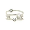 Bague Les Interchangeables A59161 - Orbite Palladium Femme