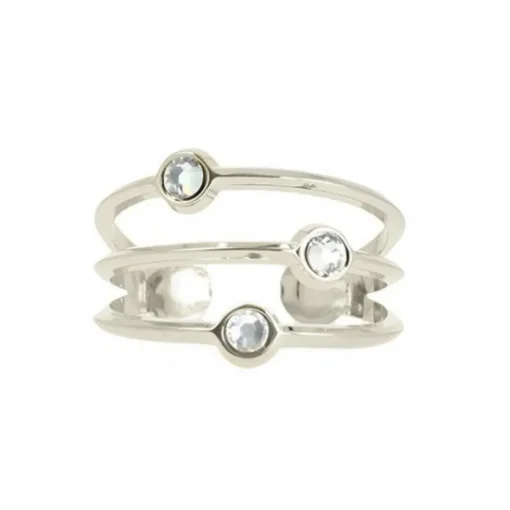 Bague Les Interchangeables A59161 - Orbite Palladium Femme