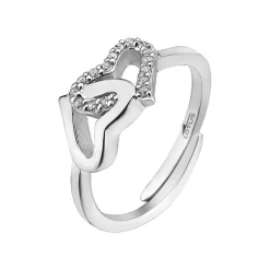 Bague Lotus Silver MOMENTS LP1594-3-1 - Bague MOMENTS Argent Coeur Femme