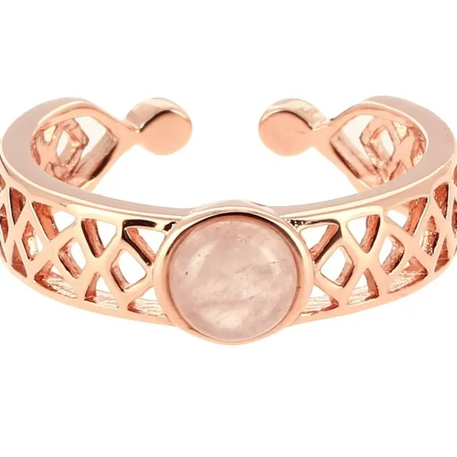 Bague Mia Doré Rose & Quartz Rose