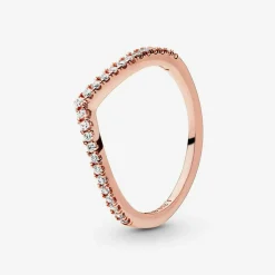 Bague Pandora 186316CZ - Bague Voeu Scintillant Pandora Rose Femme