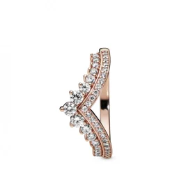 Bague Pandora 187736CZ - Voeu Princesse Pandora Rose Femme