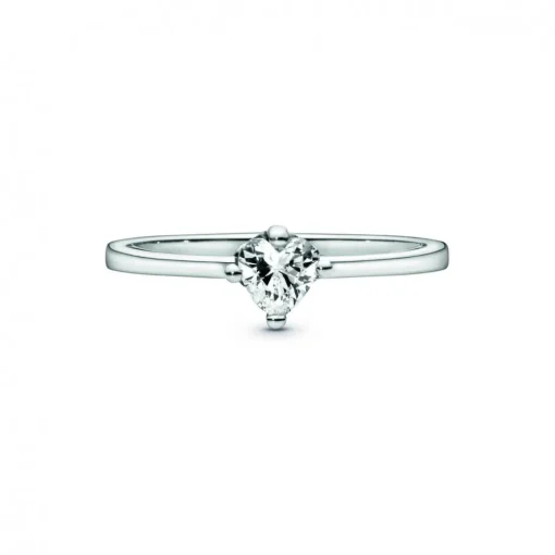 Bague Pandora Moments Solitaire Cœur Incolore