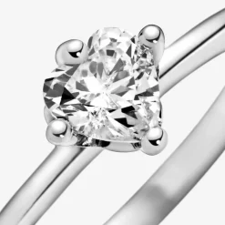Bague Pandora Moments Solitaire Cœur Incolore