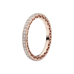 Bague Pandora Signature Scintillement & Cœurs