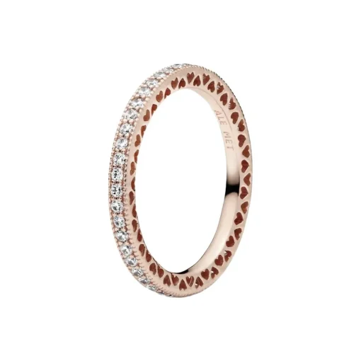 Bague Pandora Signature Scintillement & Cœurs