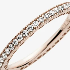 Bague Pandora Signature Scintillement & Cœurs
