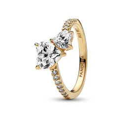 Bague Pandora Timeless - Double Cœur Scintillant