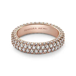 Bague Pandora Timeless - Double Rang Pavé