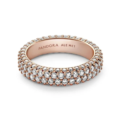 Bague Pandora Timeless - Double Rang Pavé