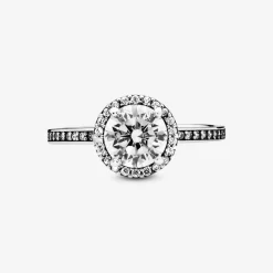 Bague Pandora Timeless Halo Scintillant Rond