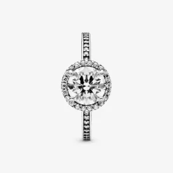 Bague Pandora Timeless Halo Scintillant Rond
