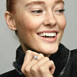 Bague Pandora Timeless Halo Scintillant Rond