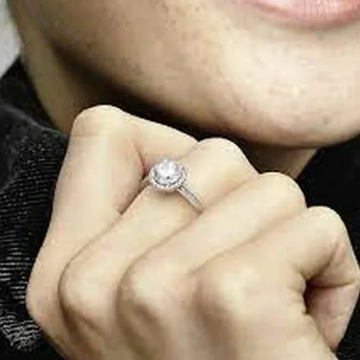Bague Pandora Timeless Halo Scintillant Rond