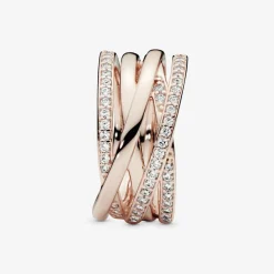 Bague Pandora Timeless Scintillante & Lignes Polies