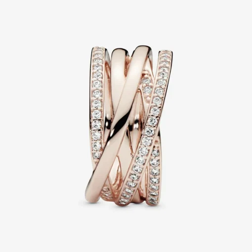 Bague Pandora Timeless Scintillante & Lignes Polies