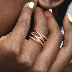 Bague Pandora Timeless Scintillante & Lignes Polies