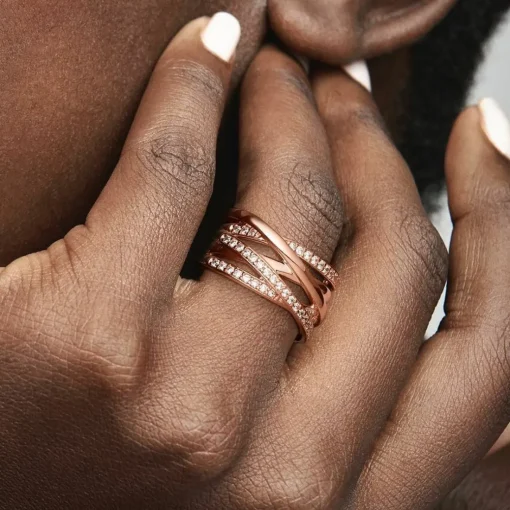 Bague Pandora Timeless Scintillante & Lignes Polies