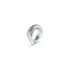 Bague Perfect Acier Rhodié Et Pavage De Zircons Cubiques