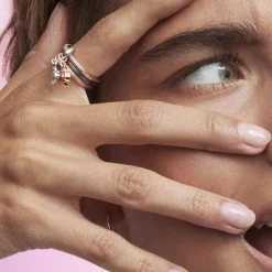 Bague ronde noire Pandora ME