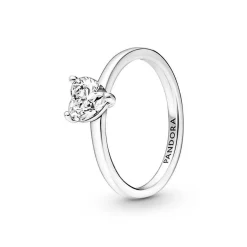 Bague Solitaire Pandora Timeless - Cœur Scintillant